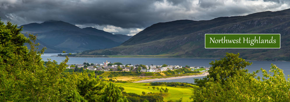 Dorpje in de Northwest Highlands, Schotland