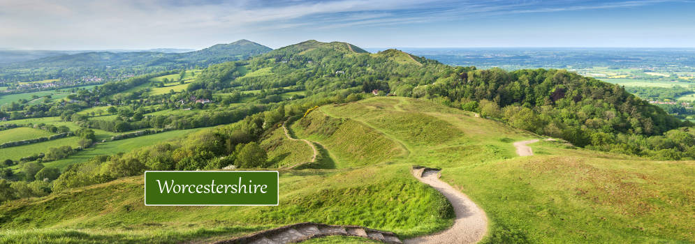 Heuvels in Worcestershire, Engeland