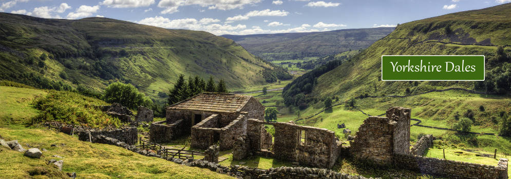 Ruïne in de Yorkshire Dales, Engeland