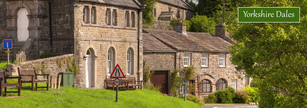 Dorpje in de Yorkshire Dales, Engeland