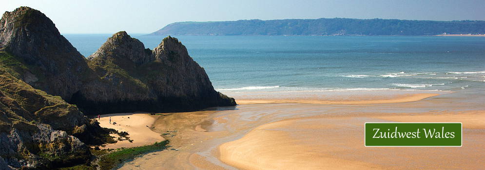 Strand en kliffen in Zuidwest Wales