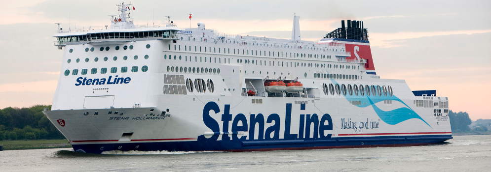 Met de boot van Hoek van Holland naar Harwich in Engeland
