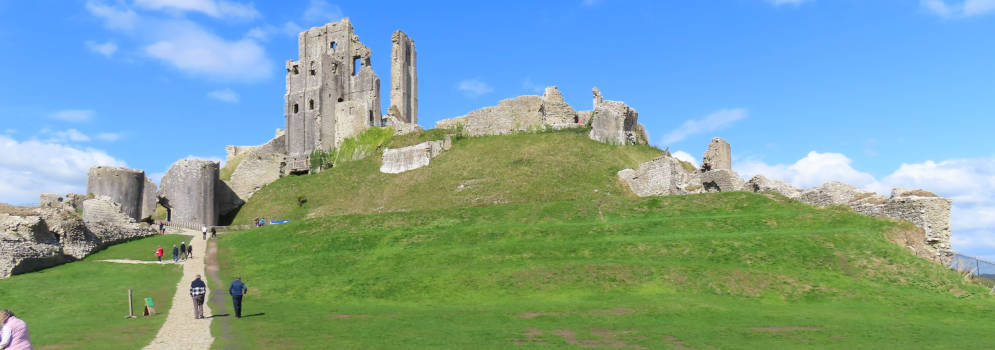 Corfe Castle in Dorset