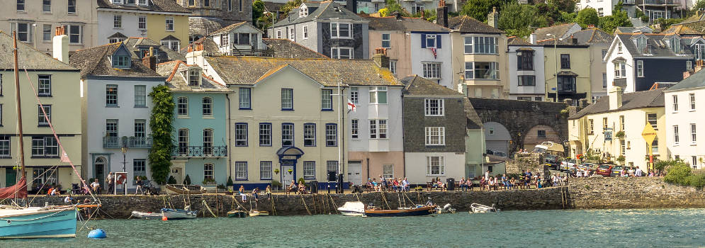 Het stadje Dartmouth in Engeland
