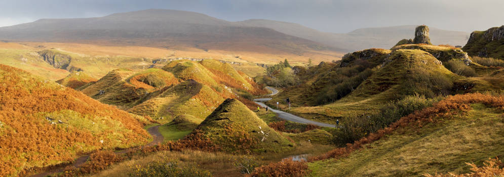 Fairy Glen op het eiland Skye in Schotland