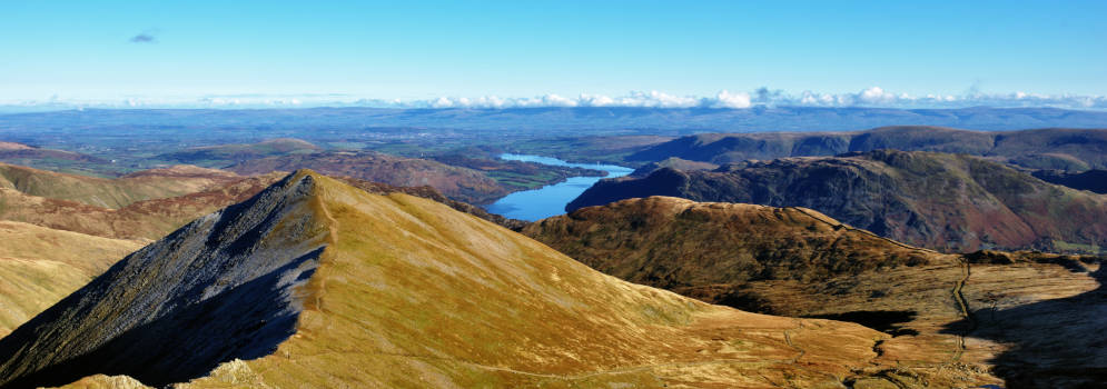 Helvellyn in het Lake District, Cumbria