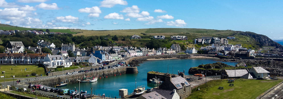 Portpatrick in Dumfries and Galloway, Schotland