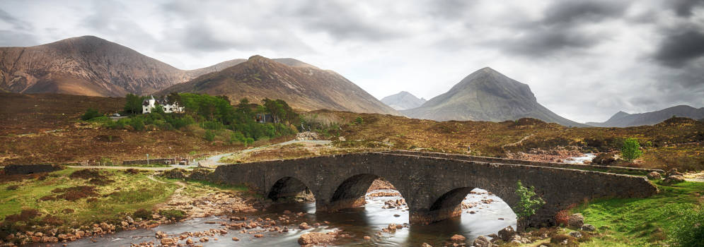 Glen Sligachan op het eiland Skye in Schotland