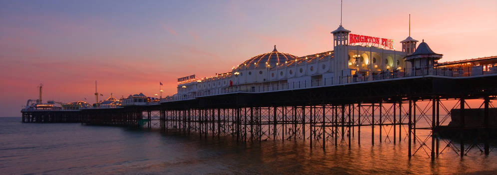 De pier van Brighton uit tv-serie Grace, Engeland