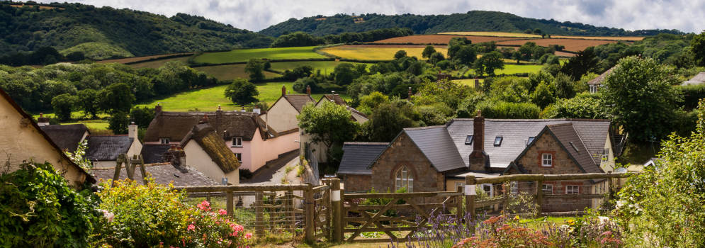 Het dorpje Dunsford in Dartmoor